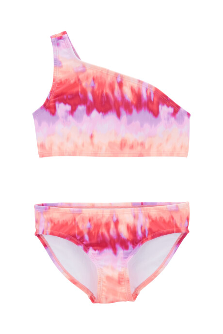 Malla de baño dos piezas con protección UPF 50+ diseño tie-dye Sin color