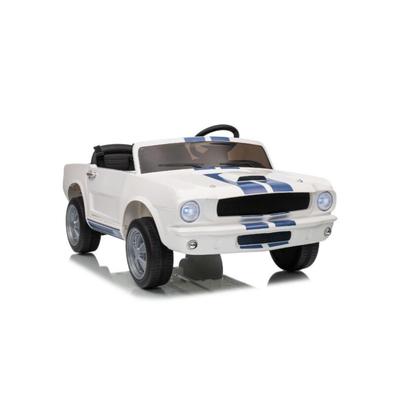 Auto a bateria infantil Shelby GT350 blanco Auto a bateria infantil Shelby GT350 blanco