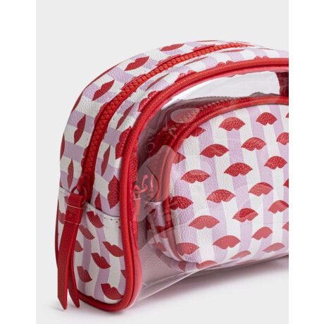 Set De Portacosméticos Combinacion Bicolor