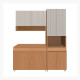 JUEGO MODULAR PARA COCINA INCLUYE AEREOS BAJO MESADA Y TORRE GAMAS DE BEIGE