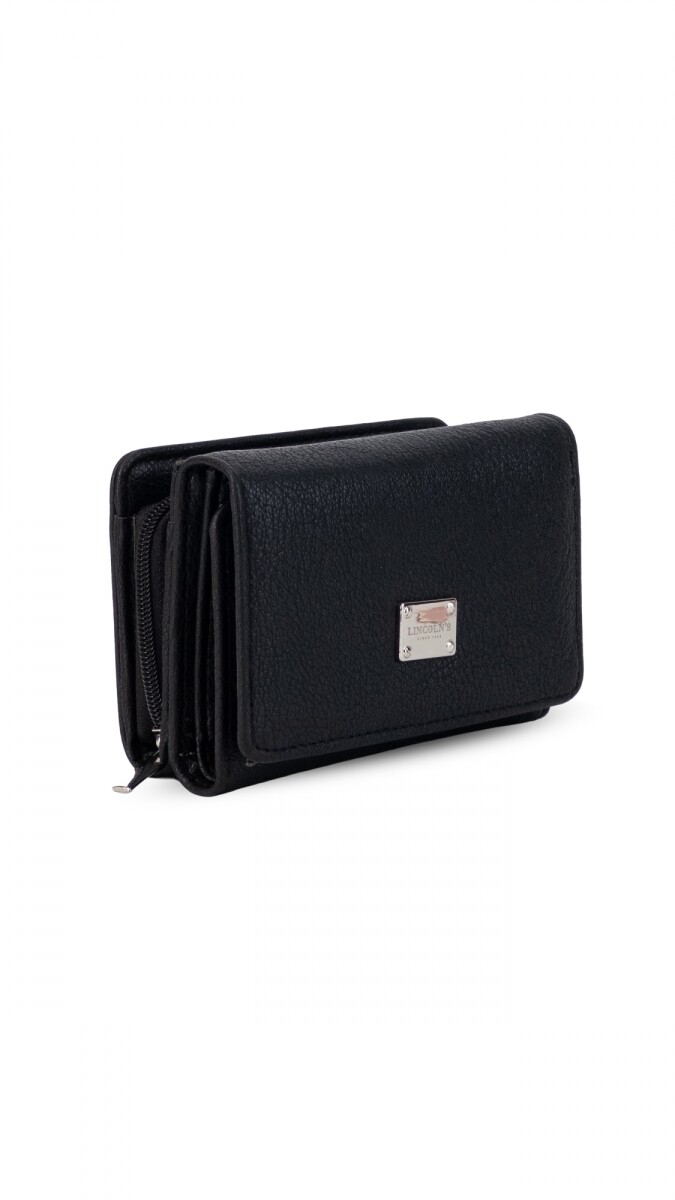 BILLETERA LIRIO - NEGRO 