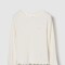 V-JPN LS LOGO RIB TEE IVORY FROST