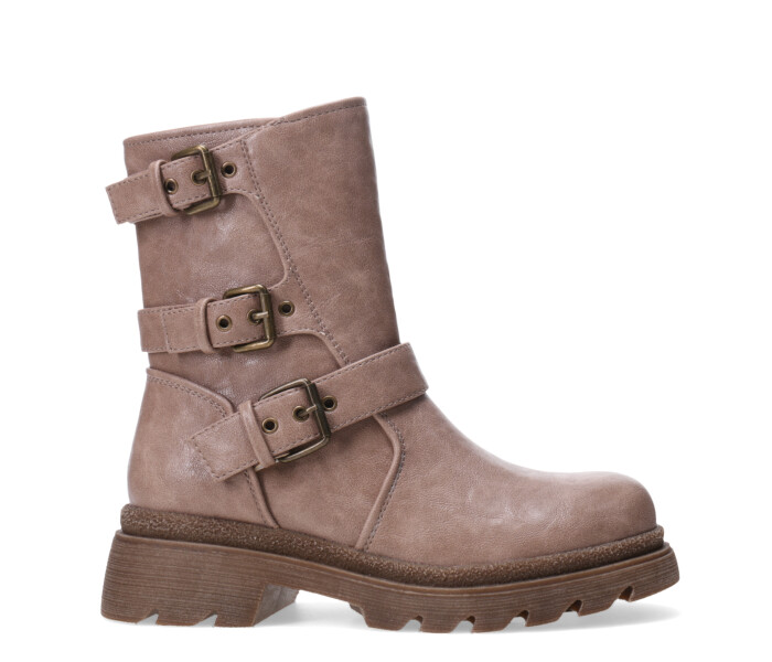 Bota GORGY con hebillas Beige