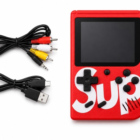 Consola Portátil Retro con Control Batería ROJO
