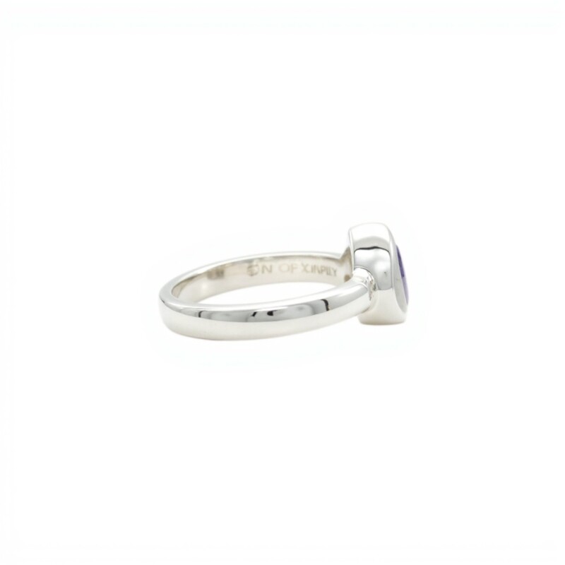 Anillo Triángulo-Plata 925-Con Amatista-AN4612 conpiedra