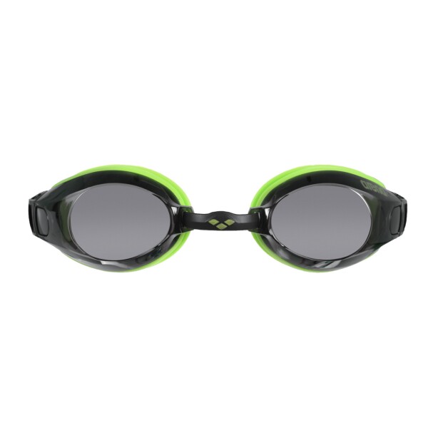 Lentes De Natación Para Adultos Arena Zoom X-Fit Goggles Ahumado, Verde Lima y Negro