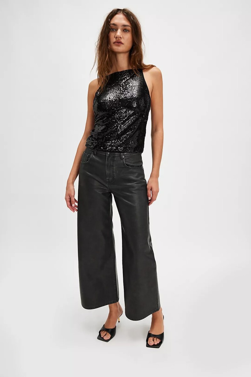 JAMES SEQUIN TANK Negro