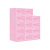 Caja Organizadora Zapatos Zapatera X6 Unidades Caja Apilable Variante Color Rosado