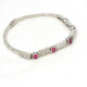 Pulsera Oro 18K, Brillantes Y Rubies Pulsera Oro 18K, Brillantes Y Rubies