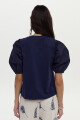 Blusa Rosa Azul Marino