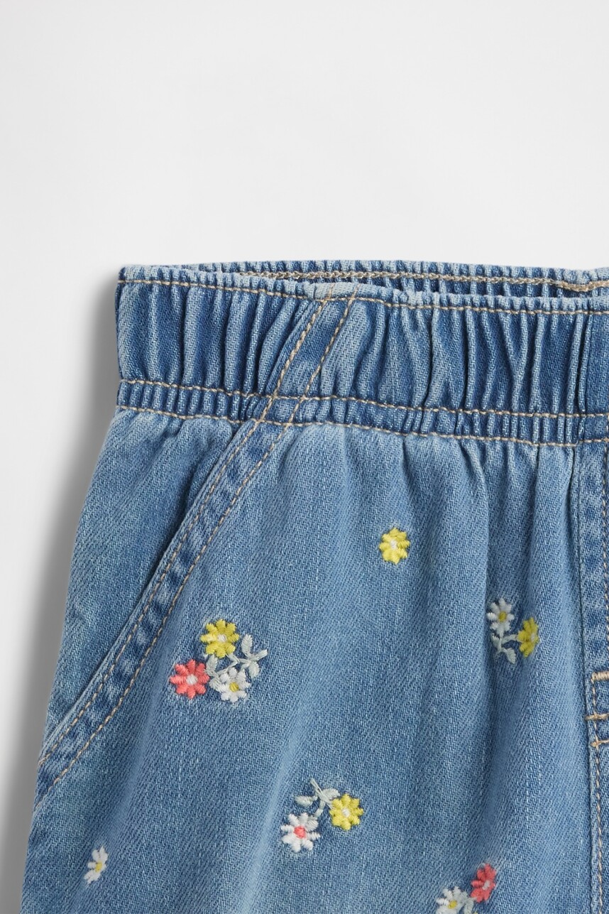 Short De Jean Toddler Niña Medium Wash