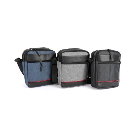 Morral Canva Clásico combinado con bolsillos y cierre Negro