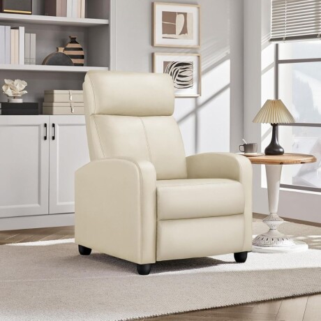 Sillon reclinable 1 cuerpo Beige