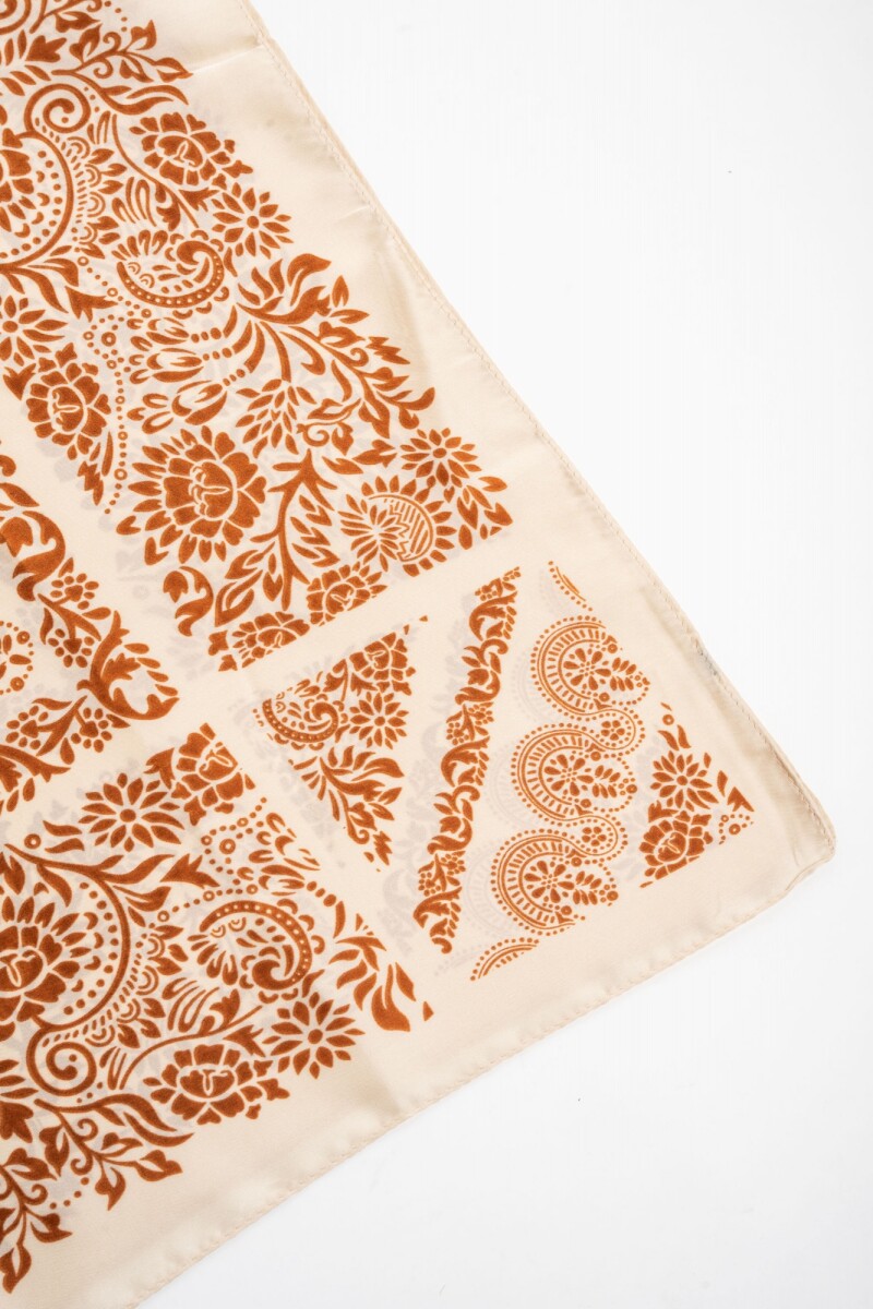 Bandana Geométrica Chocolate
