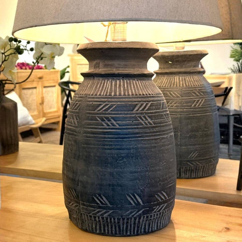 Lámpara jarrón Indio azul Lámpara jarrón Indio azul
