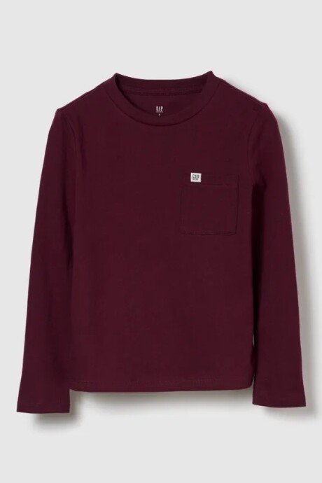 Remera Con Bolsillo Logo Gap Niño Red Delicious 2