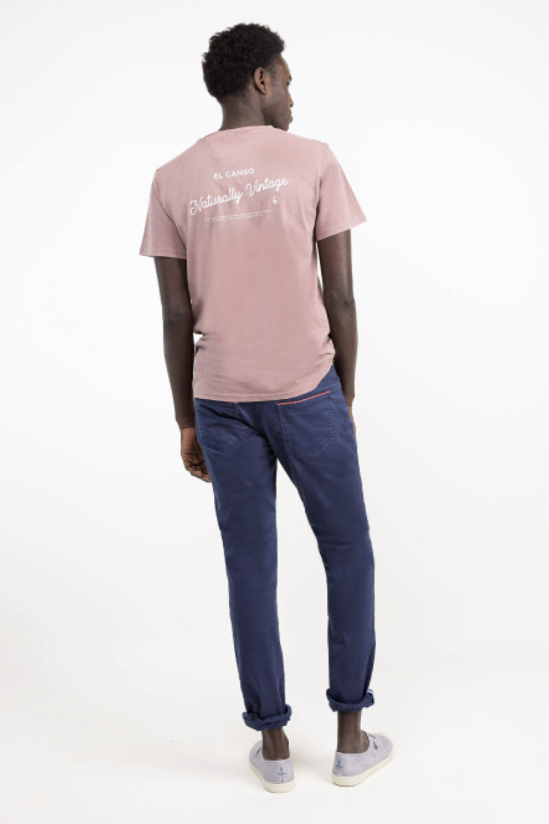 Camiseta Tinte Natural Rosa