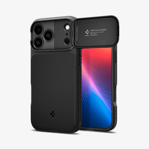Spigen Funda Optik Armor Mag Fit iPhone 18 Pro/17 Pro - Black Spigen Funda Optik Armor Mag Fit iPhone 18 Pro/17 Pro - Black