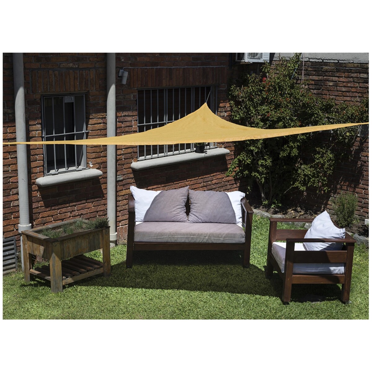 Vela Sombra Toldo Triangular 3.6 X 3.6 X 3.6 - BEIGE 
