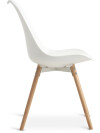 Silla de comedor KASTRUP blanco/roble Silla de comedor KASTRUP blanco/roble
