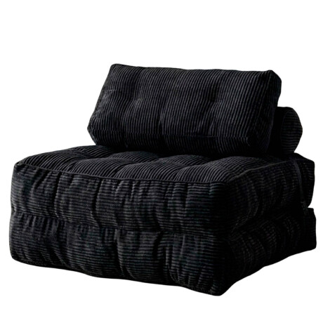 Sofá Sillón Cama Plegable Cloudnest + Almohada Living Negro