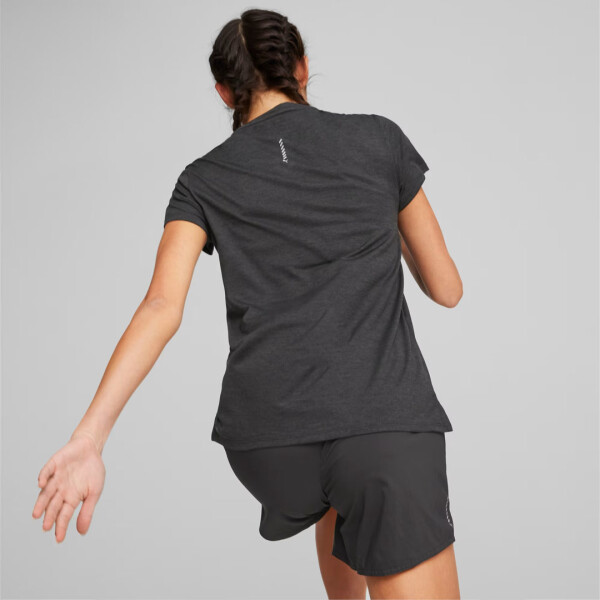 DEPORTIVA RUN HEATHER TEE - PUMA NEGRO