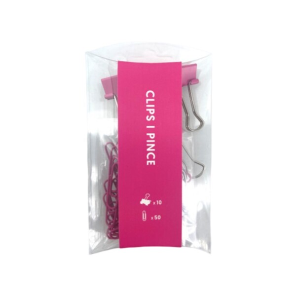 Set clips papelería 60 pcs Set clips papelería 60 pcs