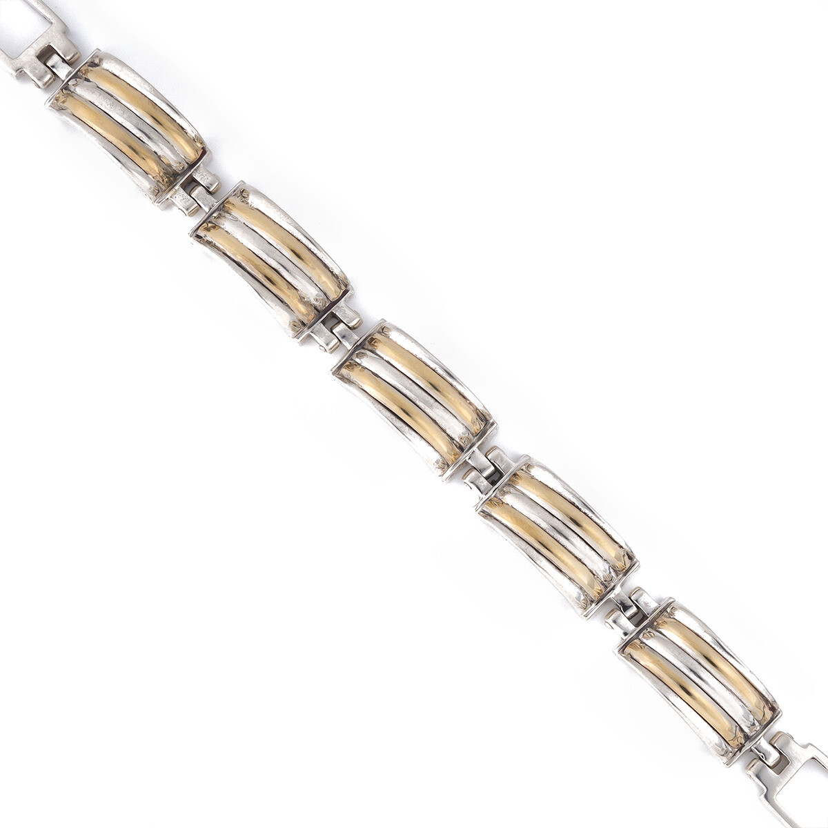 Pulsera En Plata 925 Y Oro 