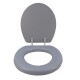 Asiento De Inodoro Acolchonado Universal GRIS