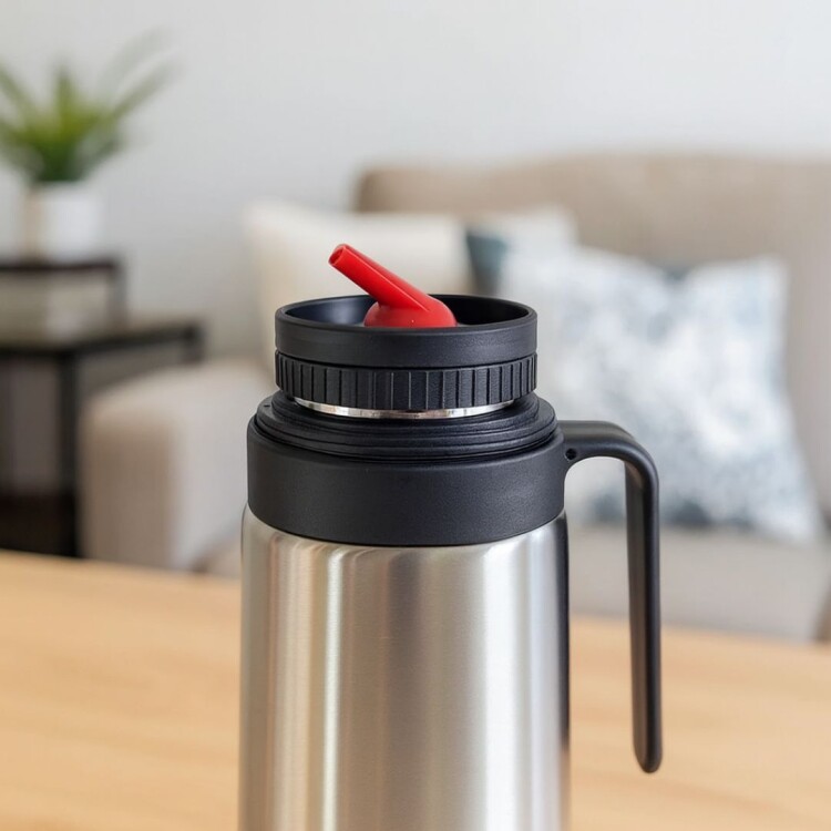 TERMO DE ACERO INOX CUORI 1 LT PLATA