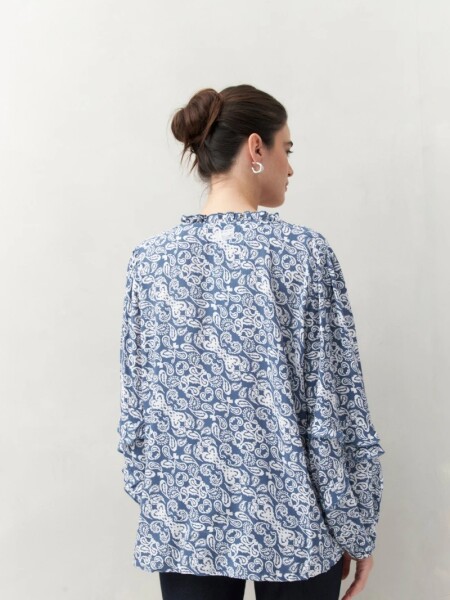 CAMISA D.CASSIN ZEPHYR AZUL