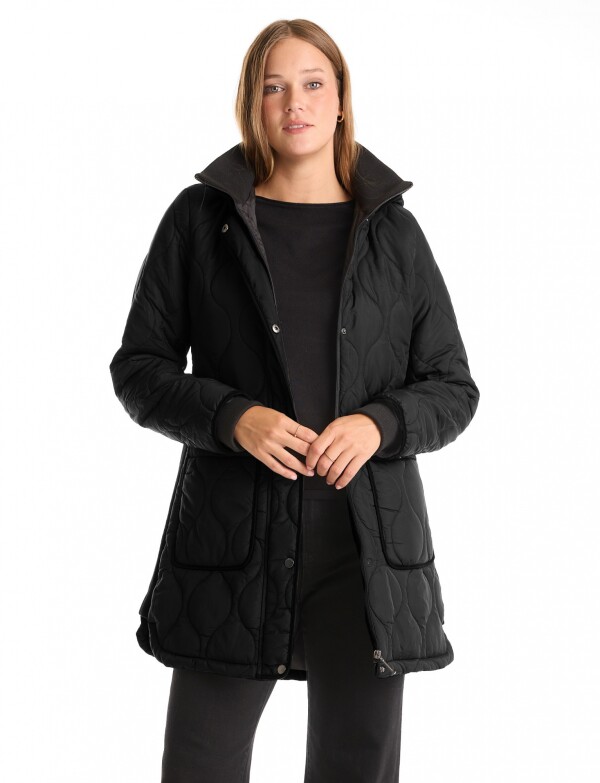 Campera Capitoneada NEGRO