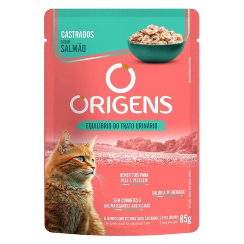 SALSA ORIGENS PARA GATOS CASTRADOS 85 GR. TRACTO URINARIO SALMON