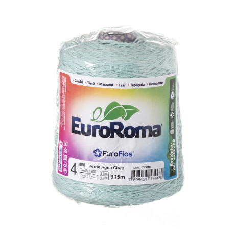 Euroroma algodón Colorido manualidades verde agua