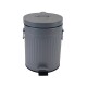 Papelera Retro 5L Metal GRIS