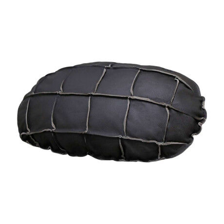 Almohadion Cuero 56x35cm oval chico Gris