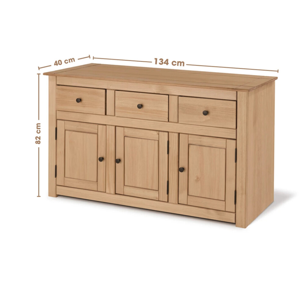 APARADOR TARUMA 100% MADERA MACIZA 3 CAJONES Y 3 PUERTAS – DISEÑO CLÁSICO APARADOR TARUMA 100% MADERA MACIZA 3 CAJONES Y 3 PUERTAS – DISEÑO CLÁSICO