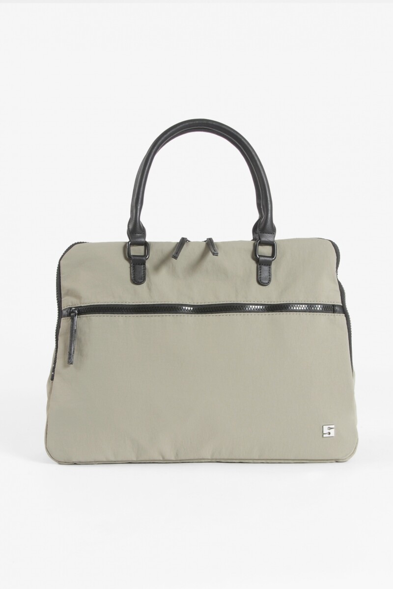 Briefcase para laptop con correa verde