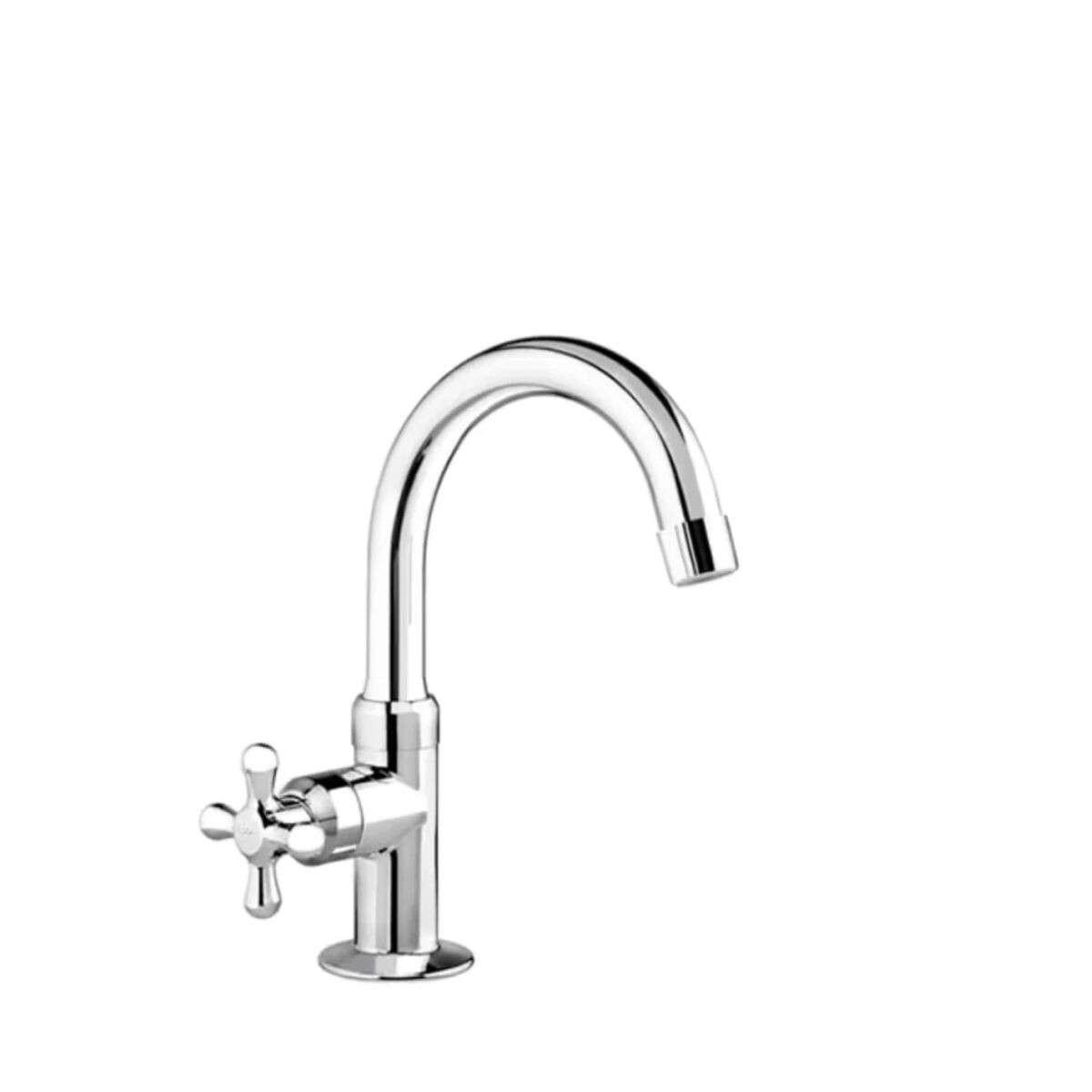Griferia De Lavatorio De Agua Fría De Mesada Cromado 