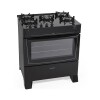 Cocina A Gas - James 5 Hornallas Mesasda Vidrio C 695 V Negra