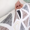 Funda sillón 3 cuerpos estampada Triángulos