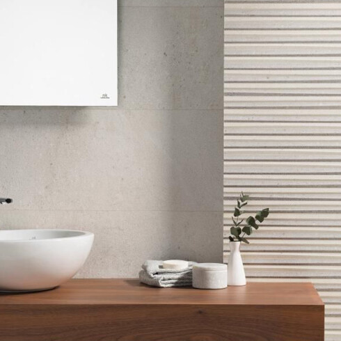 Porcelanato Gris Rectificado Mate 33X100Cm Piso Pared GAMAS DE GRIS
