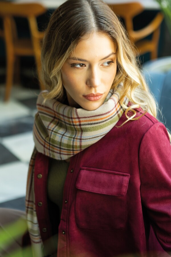 Bufandon Cuadrille BEIGE/MULTI