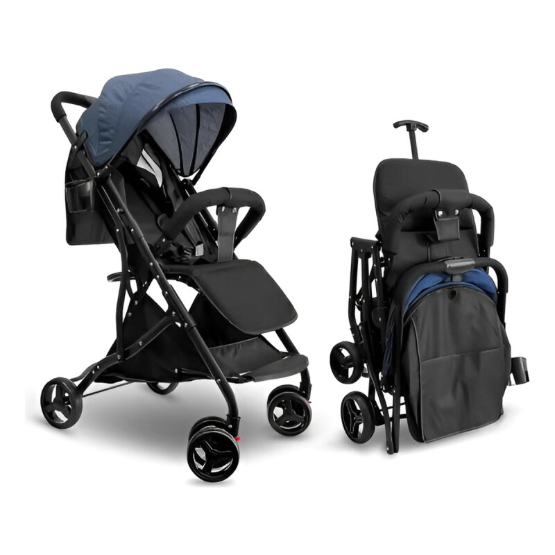 Coche Paragüitas Plegable 3 Posiciones Para Bebe Carriola Azul