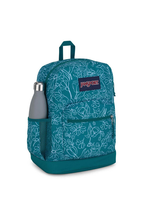 Mochila Portalaptop Cross Town Plus Delightful Daisies Green