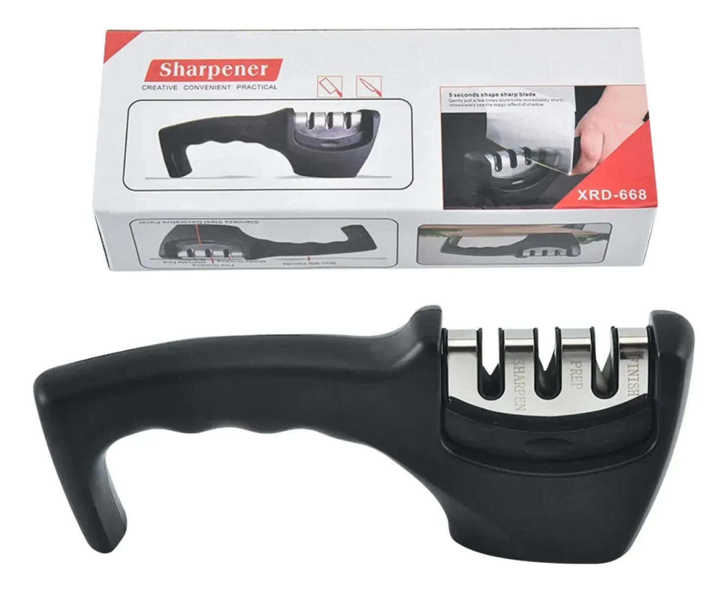 Afilador De Cuchillos Y Tijeras De 3 Pasos 