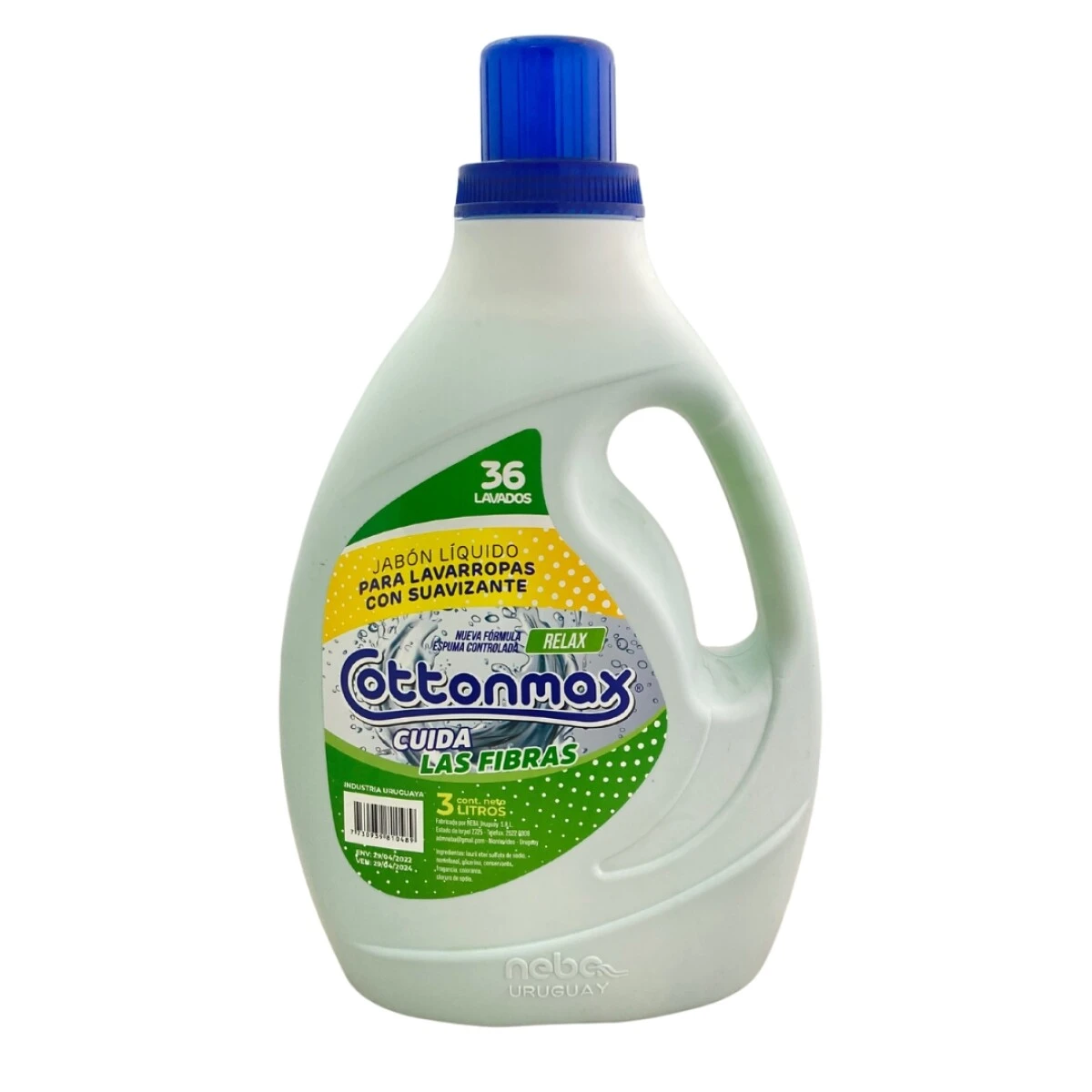 Jabón Liquido con suavizante Cottonmax 3Lts Relax 