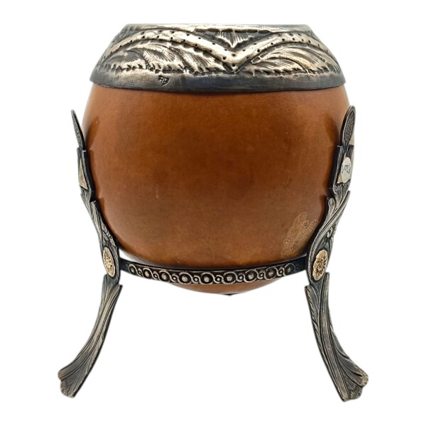 Mate calabaza con apliques sin base - PLATA Y ORO 07 marrónuniforme