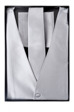 Set Chaleco Ceremonia GRIS