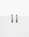 Aros Colgantes Cortos Metal Aros Colgantes Acero Gota - Plateado